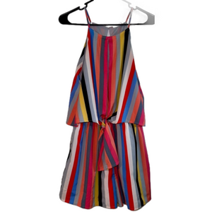 Women’s Entro Colorful Striped Romper Size S Small